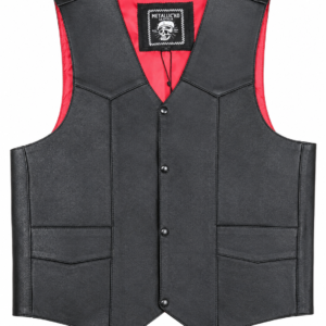 Black Biker Vest